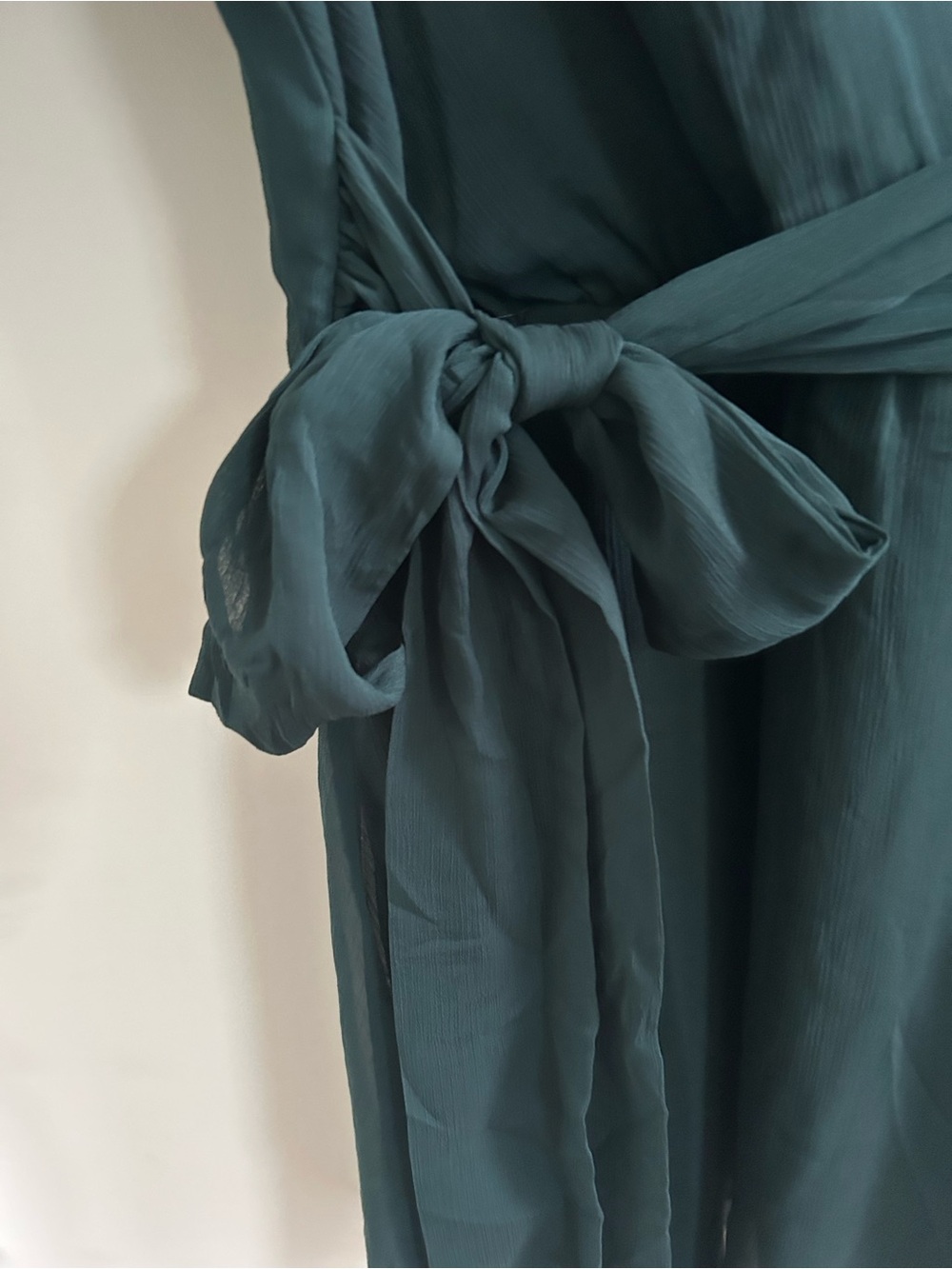 Express green mini sheer sleeve dress - Picture 4 of 9